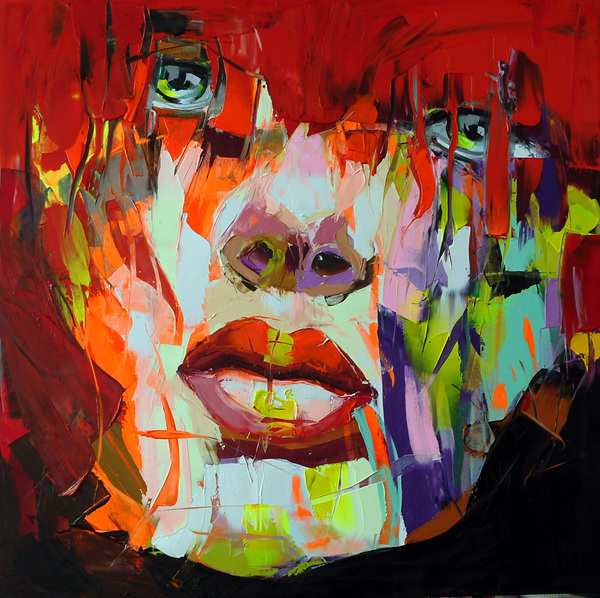 Francoise Nielly Portrait Palette Painting Expression Face010